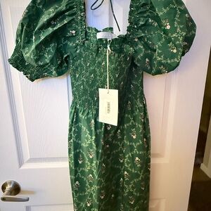 NWT Athena Hill House Emerald Floral Dress